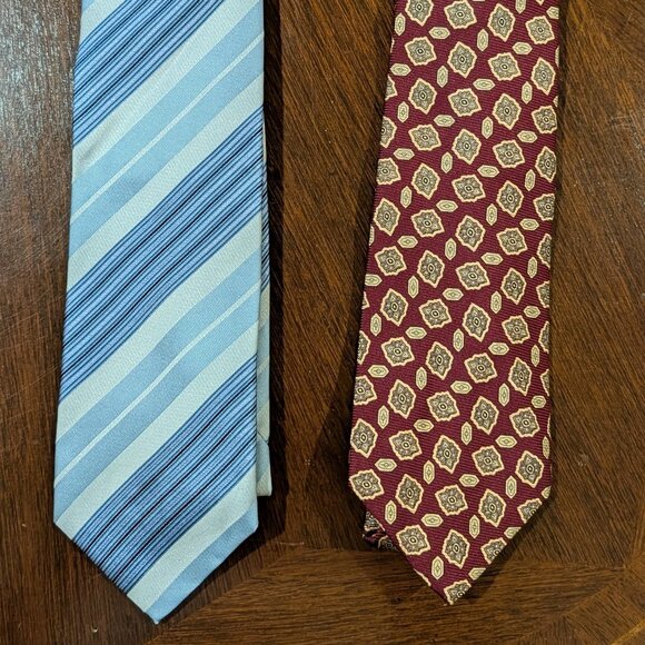 Current Giorgio Armani + Vintage Polo Ralph Lauren Men's 100% Silk Ties EUC - Picture 1 of 8